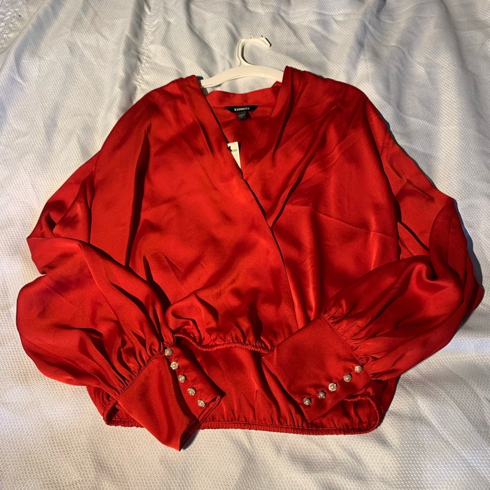 Banana republic satin blouse